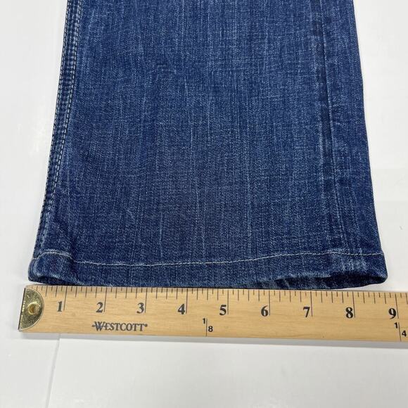 BKE Derek Jeans Mens Size 36X29 Blue Denim Relaxed Straight Stretch Whiskered - Picture 15 of 15